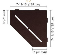 Schluter Shelf-E Pentagonal Pure Bronze SES2 D7 TSOB
